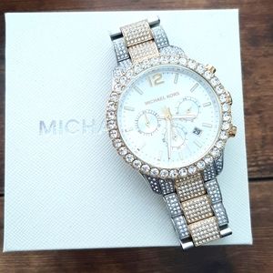 Gold and silver watch